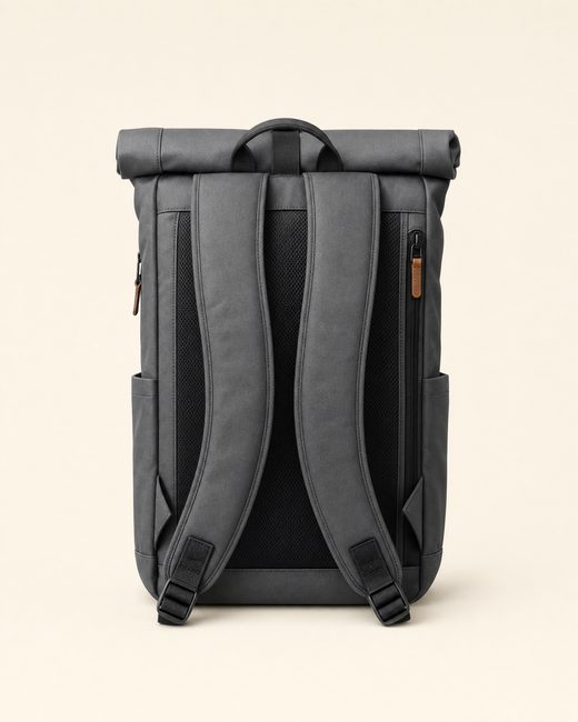 Back view showing straps